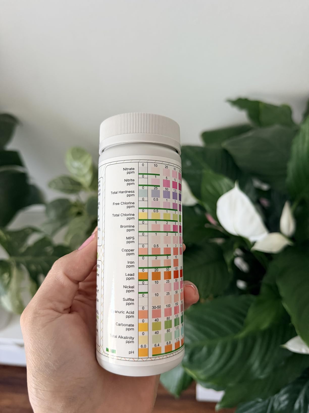 TESPERT Drinking Water Test Strips 125ct 16 in 1 - 30s Quick Screening for Hardness, pH, Iron, Nitrite, Copper, Chlorine, Carbonate, Lead, Alkalinity customer photo 2