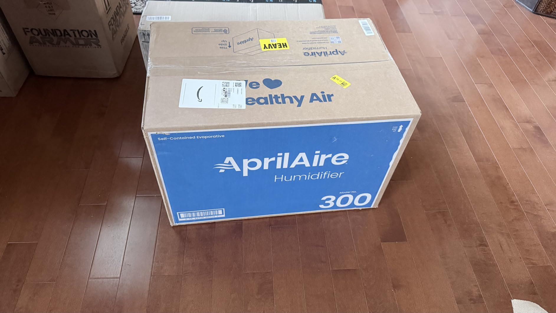 AprilAire 300 Self-Contained Fan Powered Whole-House Humidifier, for Homes with Ducted Forced Air Furnace Systems, Boilers, Mini-Splits, Radiant Heat, and Other Ductless Systems up to 3,900 Sq. Ft. customer photo 1