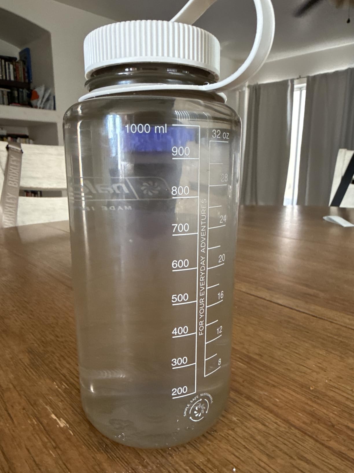 Nalgene 32 oz Wide Mouth Water Bottle, Jade | BPA-Free, Durable & Lightweight, Leak Proof, Dishwasher Safe, Large Reusable Plastic Bottle for Hiking, Gym, Work & Travel customer photo 1