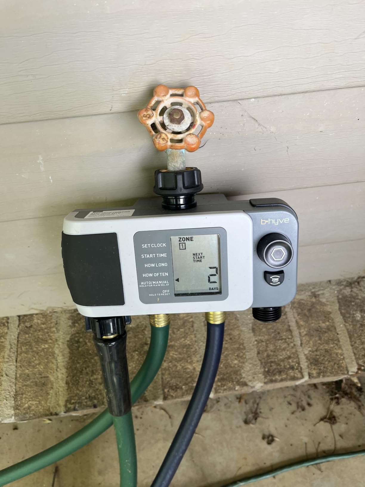 Orbit B-hyve XD 2-Port Smart Hose Watering Timer - Features Dual Outlet Irrigation Control - App Controlled Watering Timer with Bluetooth - Weatherproof Battery Powered - 24632 customer photo 1