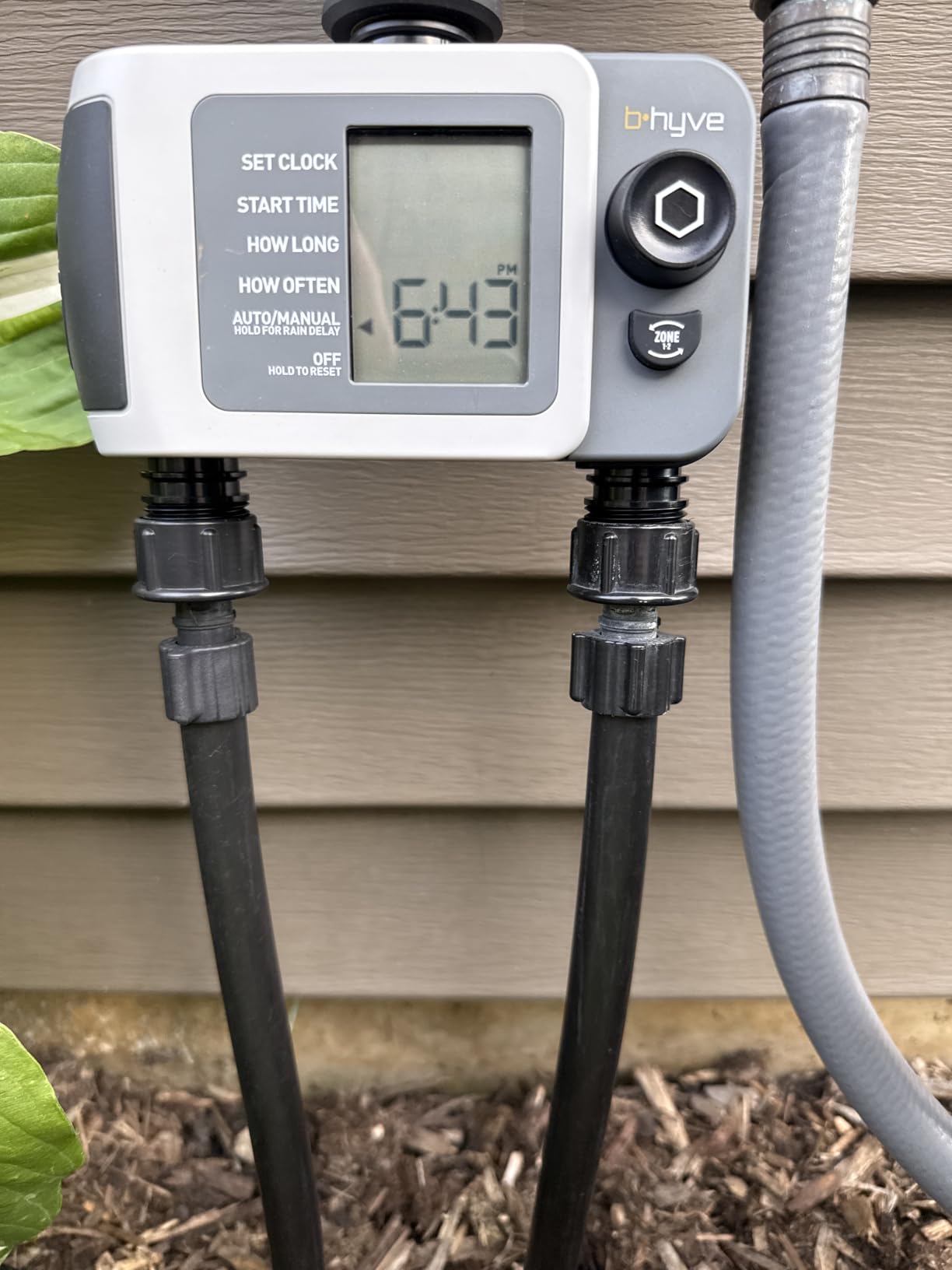 Orbit B-hyve XD 2-Port Smart Hose Watering Timer - Features Dual Outlet Irrigation Control - App Controlled Watering Timer with Bluetooth - Weatherproof Battery Powered - 24632 customer photo 2