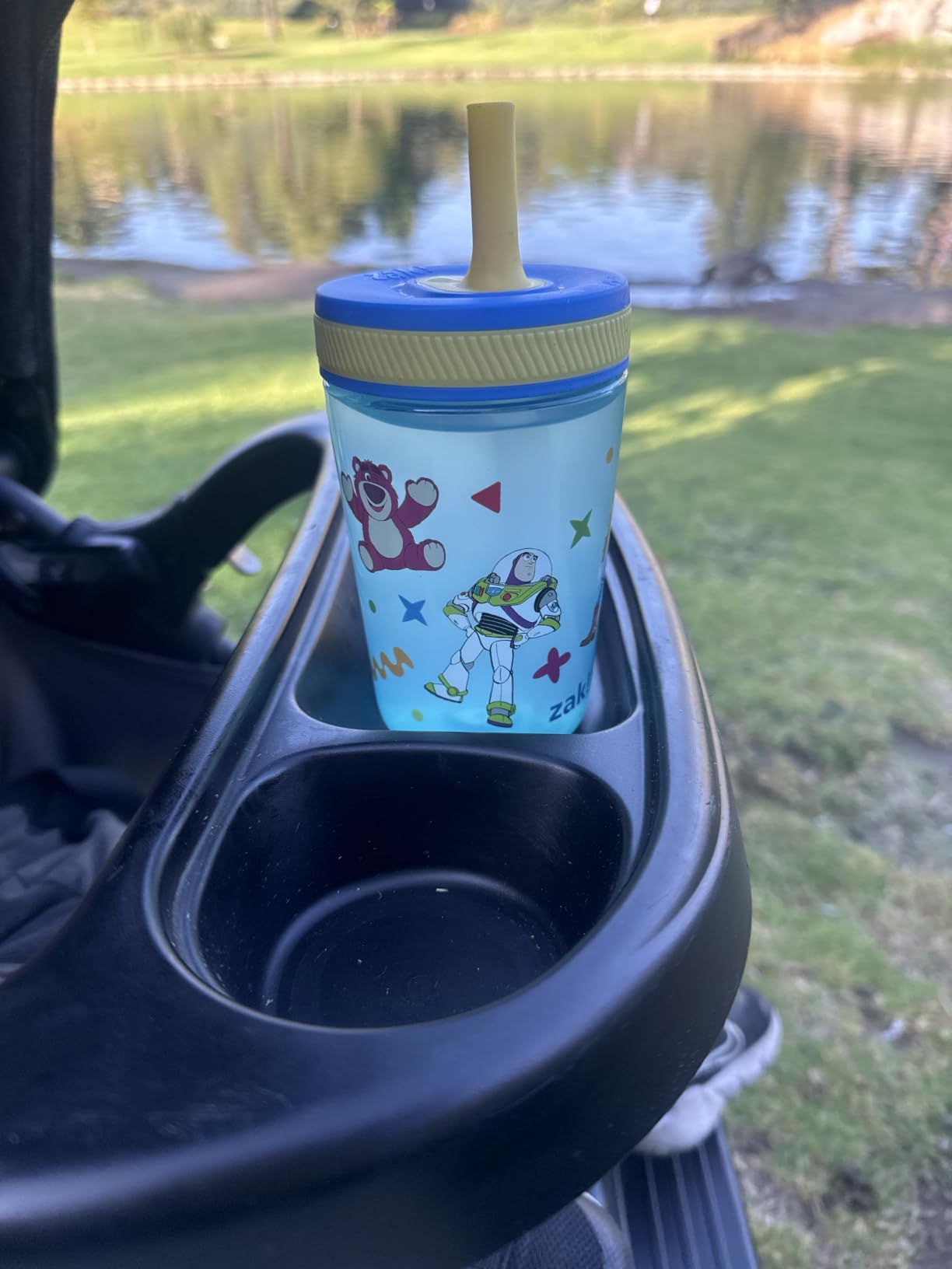 Zak Designs Kelso Toddler Cups For Travel or At Home, 15oz 2-Pack Durable Plastic Sippy Cups With Leak-Proof Design is Perfect For Kids (DinoRoar, Zaksaurus) customer photo 2