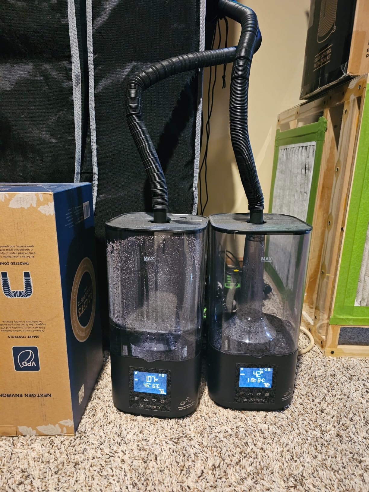 AC Infinity CLOUDFORGE T3, Plant Humidifier 4.5L with VPD Humidity Controls, 10-Level Precision Vaporizer, Extendable Targeting Hose and No-Leak Seal for Grow Tents customer photo 2