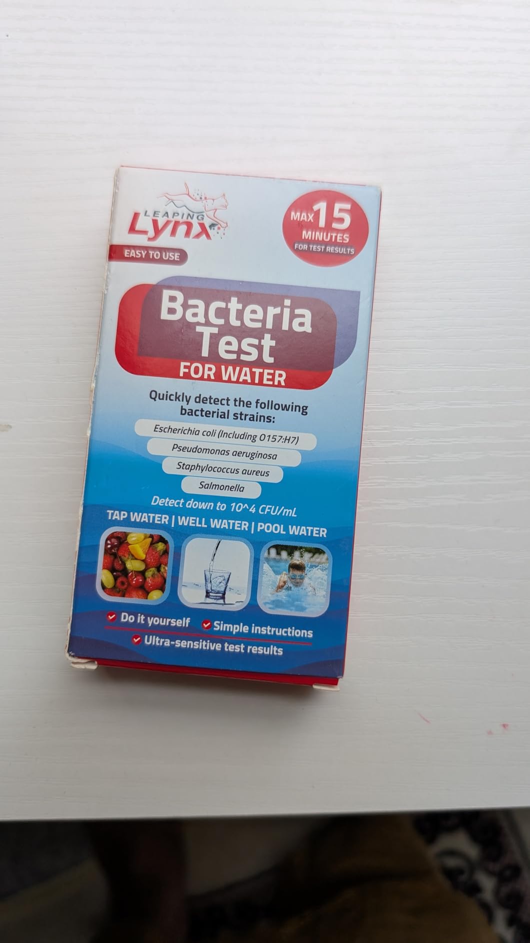 Bacteria Water Test Kit - Coliform, E. coli Detection for Well & Tap Water | Rapid Home Drinking Water Screening Kit with Lab-Quality Results | Leaping Lynx customer photo 2