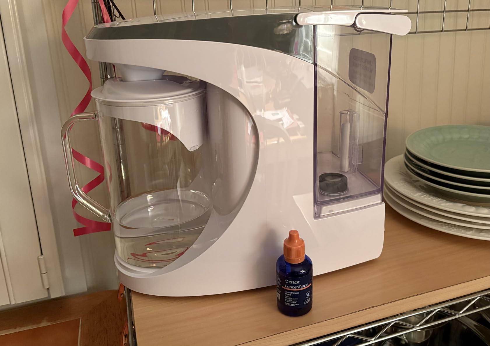 AquaTru Glass Carafe Alkaline Countertop Reverse Osmosis Water Purifier, 4-Stage RO System, Adds Alkaline Minerals customer photo 1