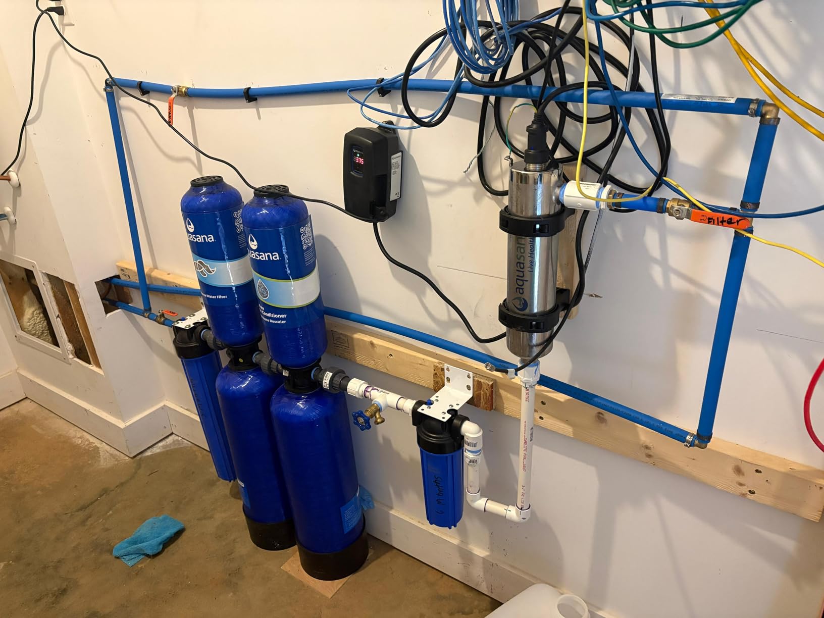 Aquasana Whole House Well Water Filter | 500K Gallons | UV, Carbon & KDF | Salt-Free Conditioner | Rhino WH-WELL-CT-UV customer photo 2