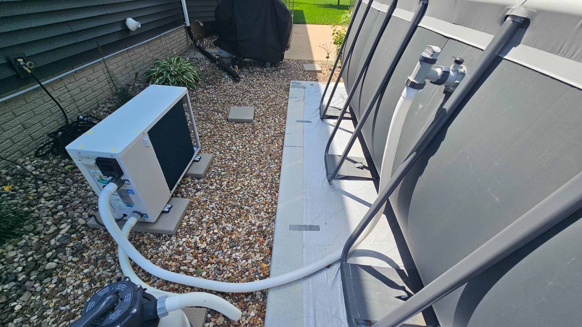 Pool Heat Pump FH135-35,000 BTU 120V - 7,500 Gal - Electric | Up To 5.5x Efficiency, Air Source Heating, Quiet Operation, Round Cabinet, For Spas And Hot Tubs customer photo 1
