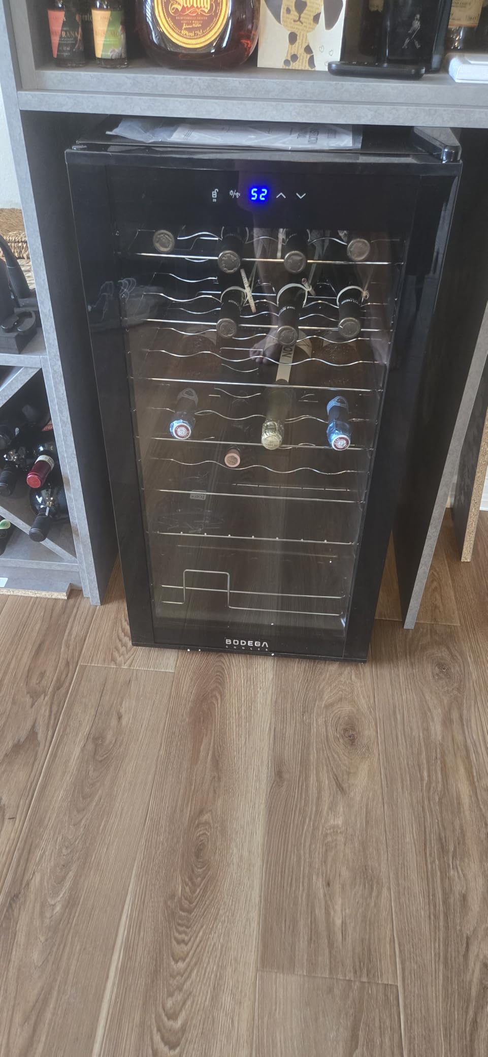 BODEGACOOLER Wine Cooler 24 Bottle for Home and Kitchen, Mini fridge for Bedroom, Wine Fridge with 41-64.4°F Digital Temperature Control, Small Freestanding Wine Refrigerator for Red, White & Champagne customer photo 2