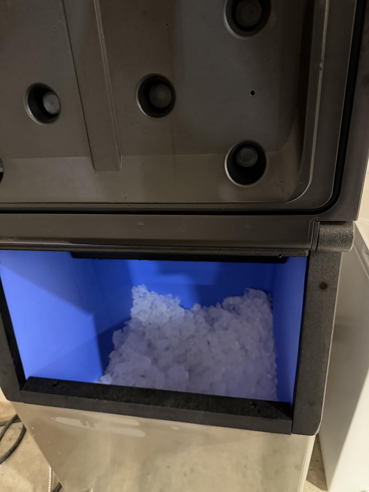 EUHOMY Commercial Ice Maker Machine 400Lbs/24H, ETL Approval, Industrial Ice Machine, 250Lbs Storage, Ice Ready in 11-20min, Stainless Steel Ice Maker for Bar/Cafe/Restaurant/Business customer photo 2