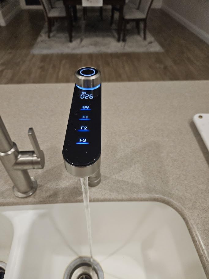 Waterdrop X12 Alkaline Mineral Reverse Osmosis System, 1200 GPD, Under-Sink | NSF/ANSI 42 & 58 & 372 Certified, 11-Stage Filtration, Tankless RO System, 3:1 Pure to Drain, Smart Silver Faucet, BPA Free customer photo 1