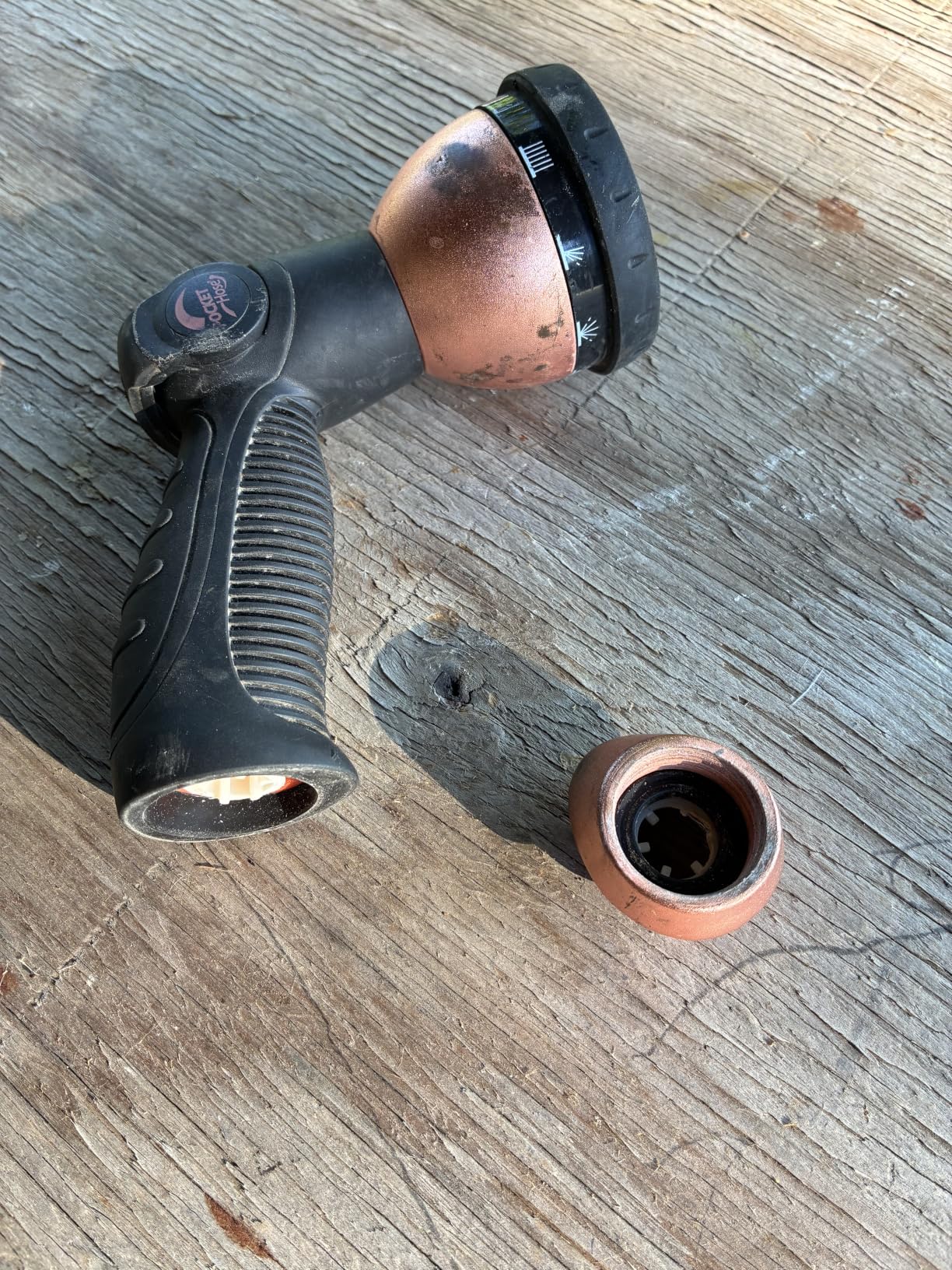 Pocket Hose 50 FT Copper Bullet Expandable Garden Hose w/10 Pattern Thumb Spray Nozzle AS SEEN ON TV 650psi 3/4 in Patented Lead-Free Ultra-Lightweight Solid Copper Anodized Aluminum customer photo 2
