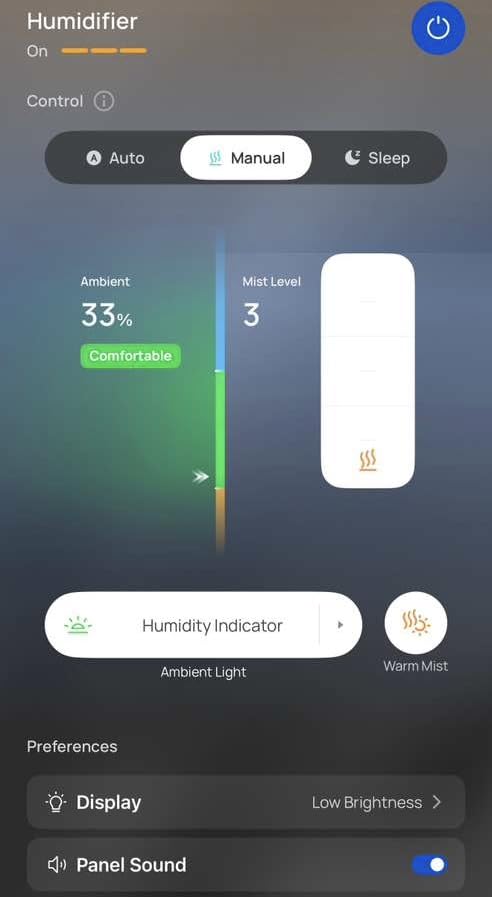 DREO 6L Smart Humidifiers for Bedroom, Warm & Cool Mist for Large Room | 60-Hour Quiet Runtime, 500ML/H Output, Smart Humidity Sensor, Indicator Light, App Control, Works with Alexa & Google customer photo 1