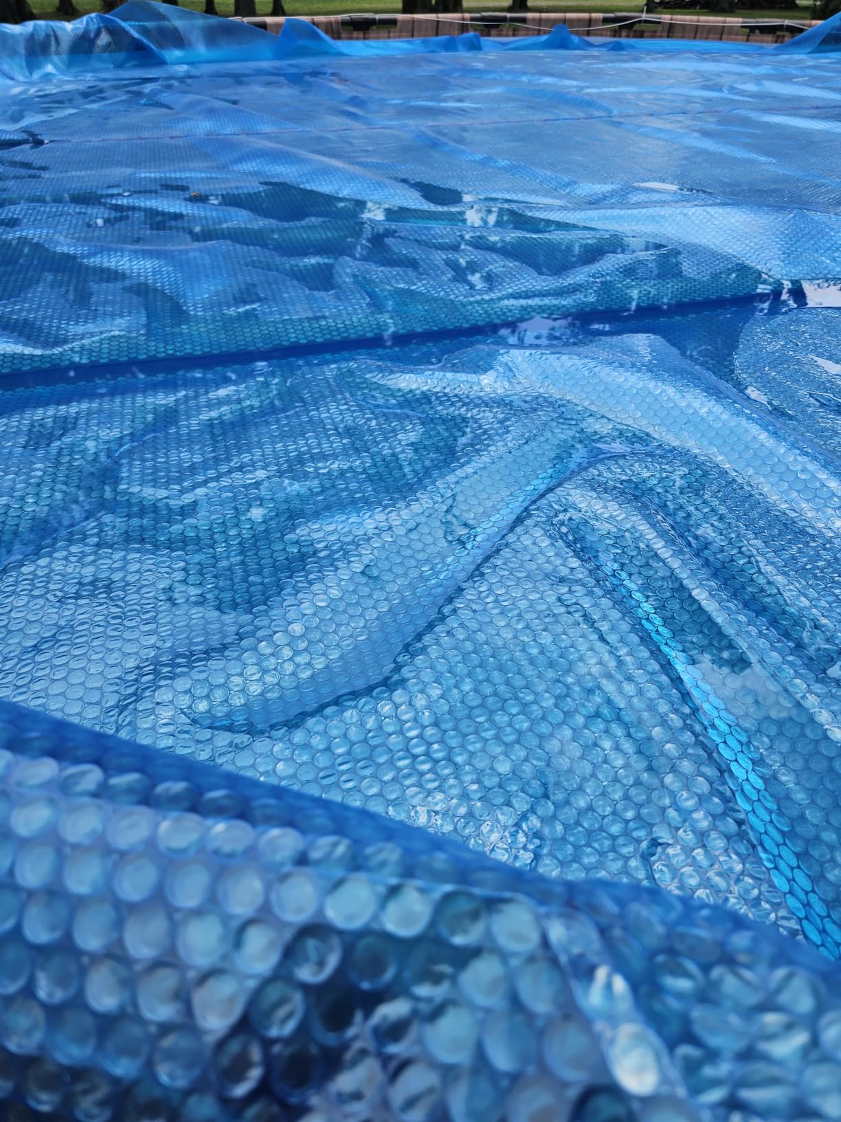 In The Swim 18' Standard Blue Round Solar Pool Cover 8 Mil | For Solar Heating Above Ground Pools and Inground Pools customer photo 1