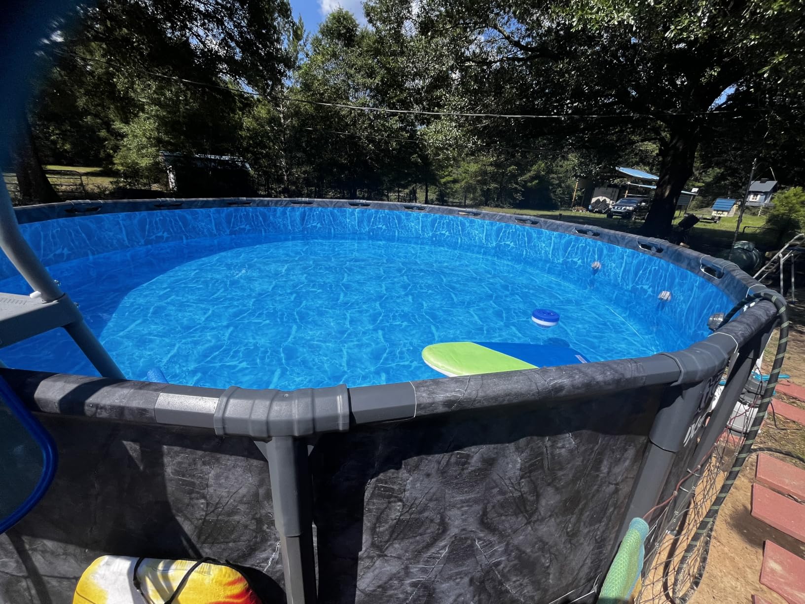 In The Swim 18' Standard Blue Round Solar Pool Cover 8 Mil | For Solar Heating Above Ground Pools and Inground Pools customer photo 2