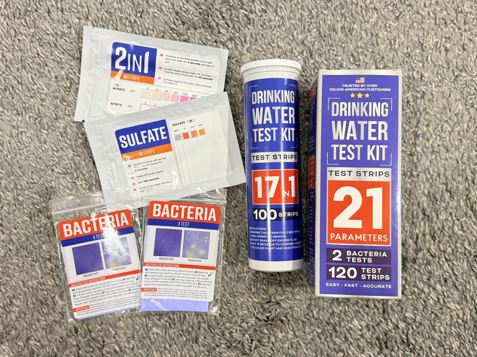 Bestprod All-New 21 in 1 Drinking Water Testing Kit Strips, Home Tap and Well Water Test Kit for Hardness, Lead, Iron, Copper, Chlorine, Fluoride customer photo 1