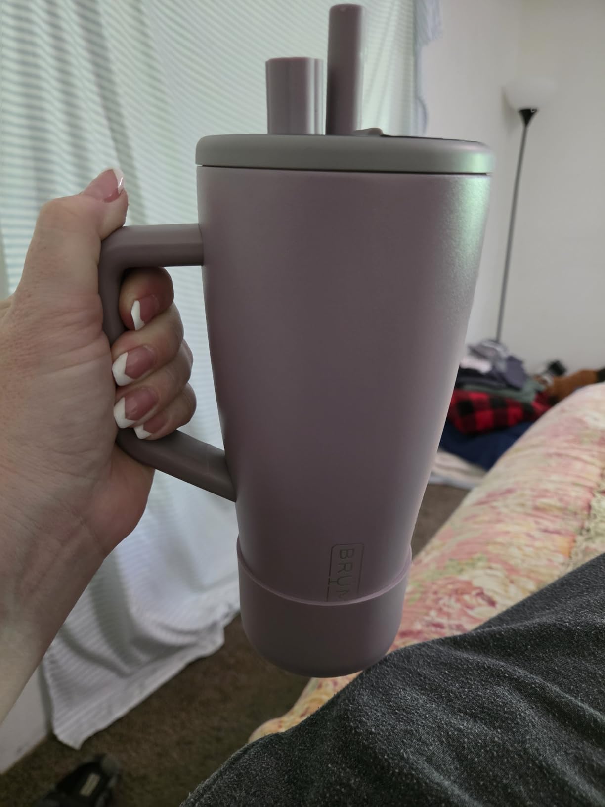 BruMate Era 40 oz Tumbler with Handle & Straw | 100% Leakproof Insulated Water Bottle Tumbler with Lid & Flexible SoftSip Straw | Stainless Steel customer photo 2