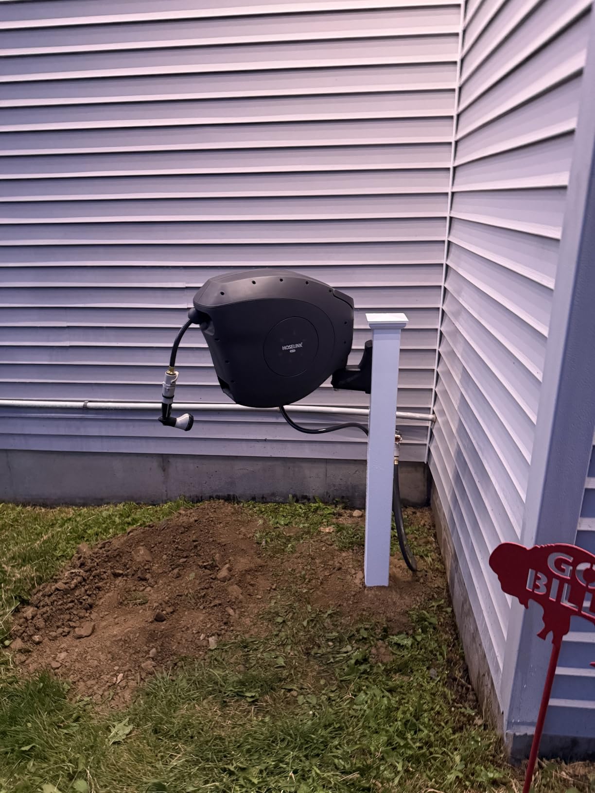 HOSELINK Classic Charcoal 82ft Hi-Flow Automatic Retractable Garden Hose Reel customer photo 2
