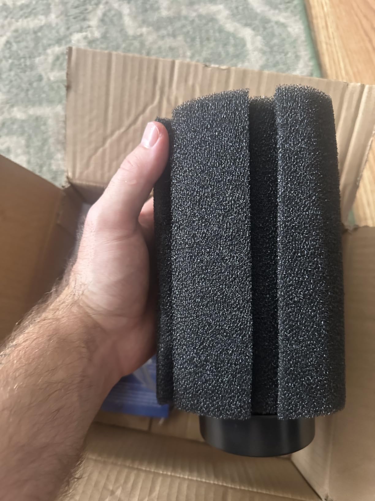 100-120 Gal Large Aquarium Sponge Filter with Air Stone and Ceramic Media | 2 Pack Quiet fish tank filters customer photo 1