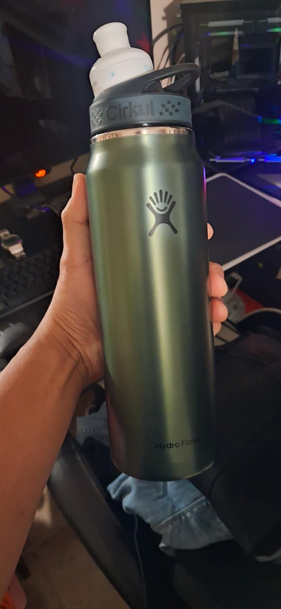 Hydro Flask 24 Oz Lightweight Trail Series Wide Flex Cap Serpentine - Hiking Water Bottle customer photo 1