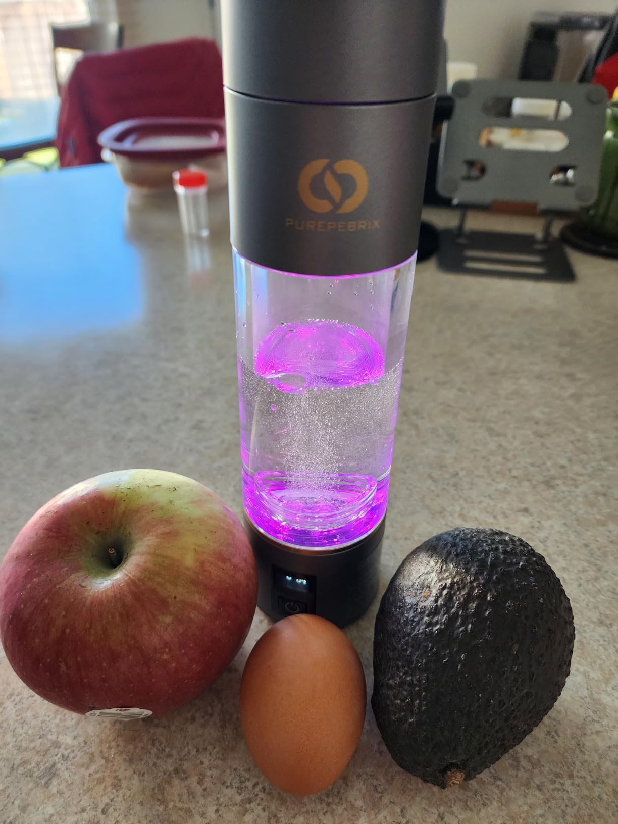 PUREPEBRIXS Hydrogen Water Bottle Generator | IHSA Certified 6400 PPB Molecular Hydrogen | 10 OZ | 12-Hour Hydrogen Retention | Luxury Wellness Gift | SPE/PEM Hydrogen Water Machine | Dual-Mode (Grey) customer photo 1