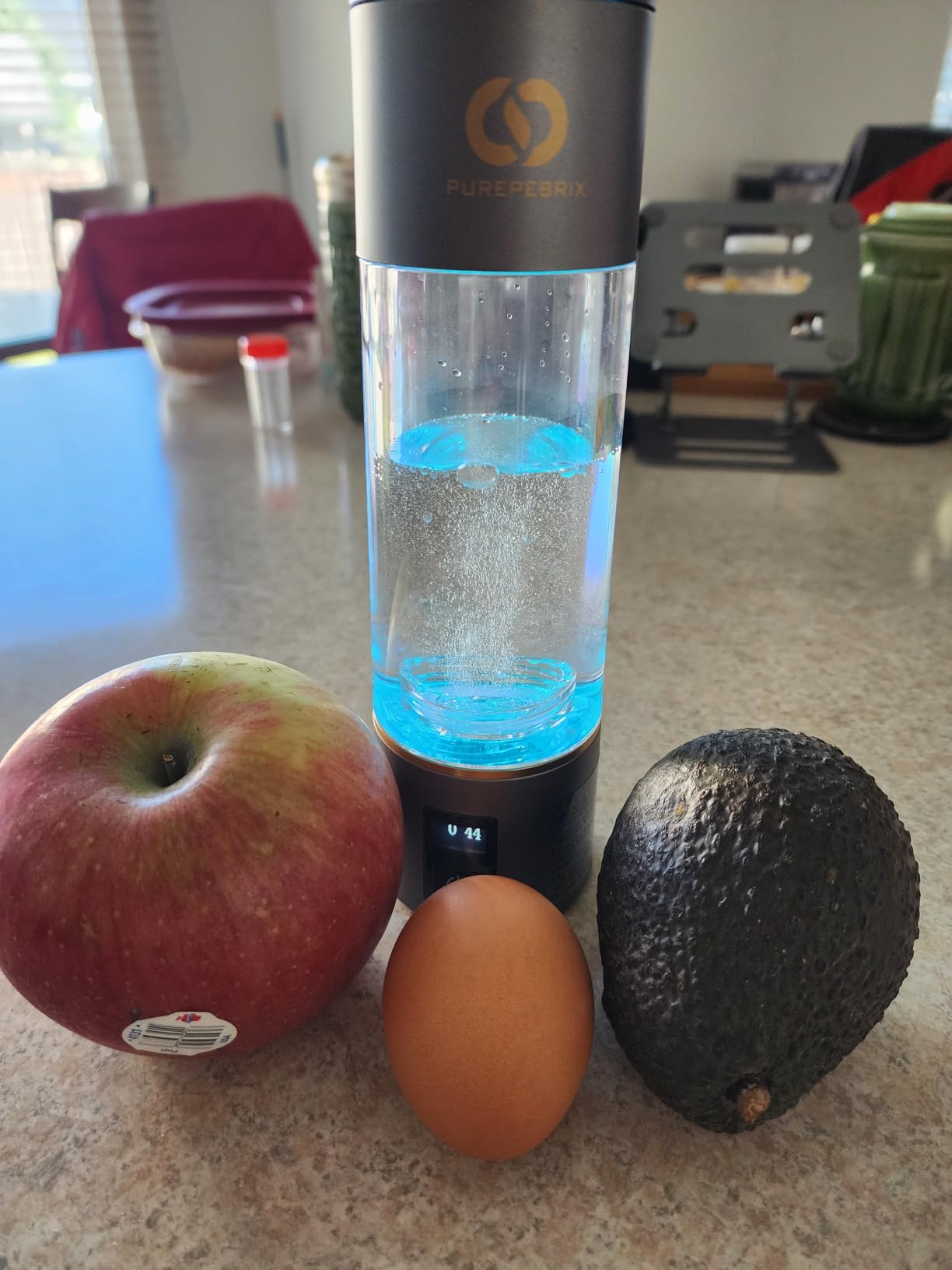 PUREPEBRIXS Hydrogen Water Bottle Generator | IHSA Certified 6400 PPB Molecular Hydrogen | 10 OZ | 12-Hour Hydrogen Retention | Luxury Wellness Gift | SPE/PEM Hydrogen Water Machine | Dual-Mode (Grey) customer photo 2
