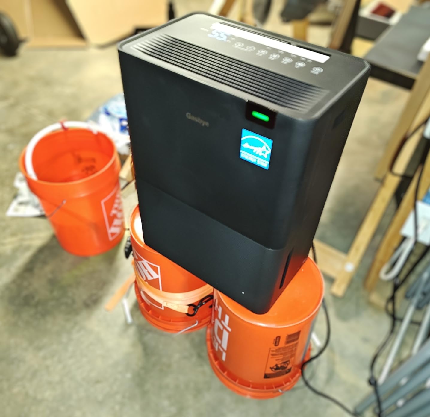 Gasbye 4500 Sq.Ft. 2026 Energy Star Dehumidifier for Basement & Large Rooms with Drain Hose, Max 115 Pints/Day | 45dB Quiet Compressor | 1.7 Gal Water Tank | Auto Shut-Off & Restart, Black customer photo 2