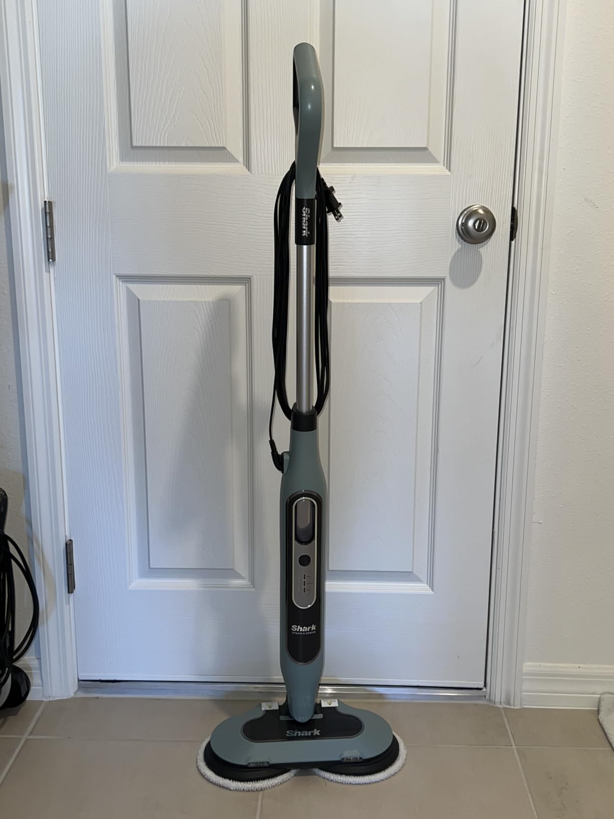 Shark Steam & Scrub Steam Mop, All-in-One Hard Floor Cleaner, Grey, S8001 customer photo 1