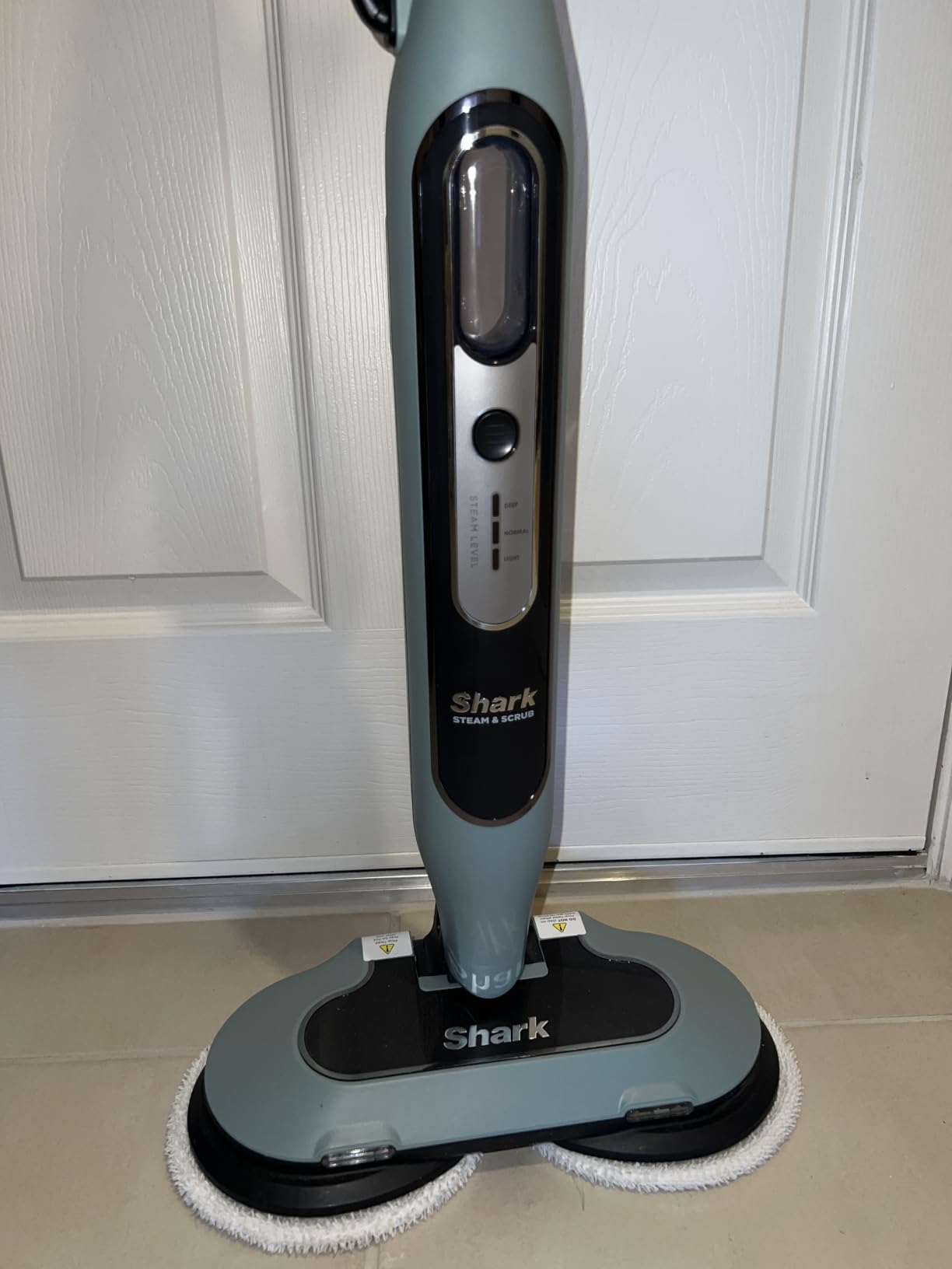 Shark Steam & Scrub Steam Mop, All-in-One Hard Floor Cleaner, Grey, S8001 customer photo 2