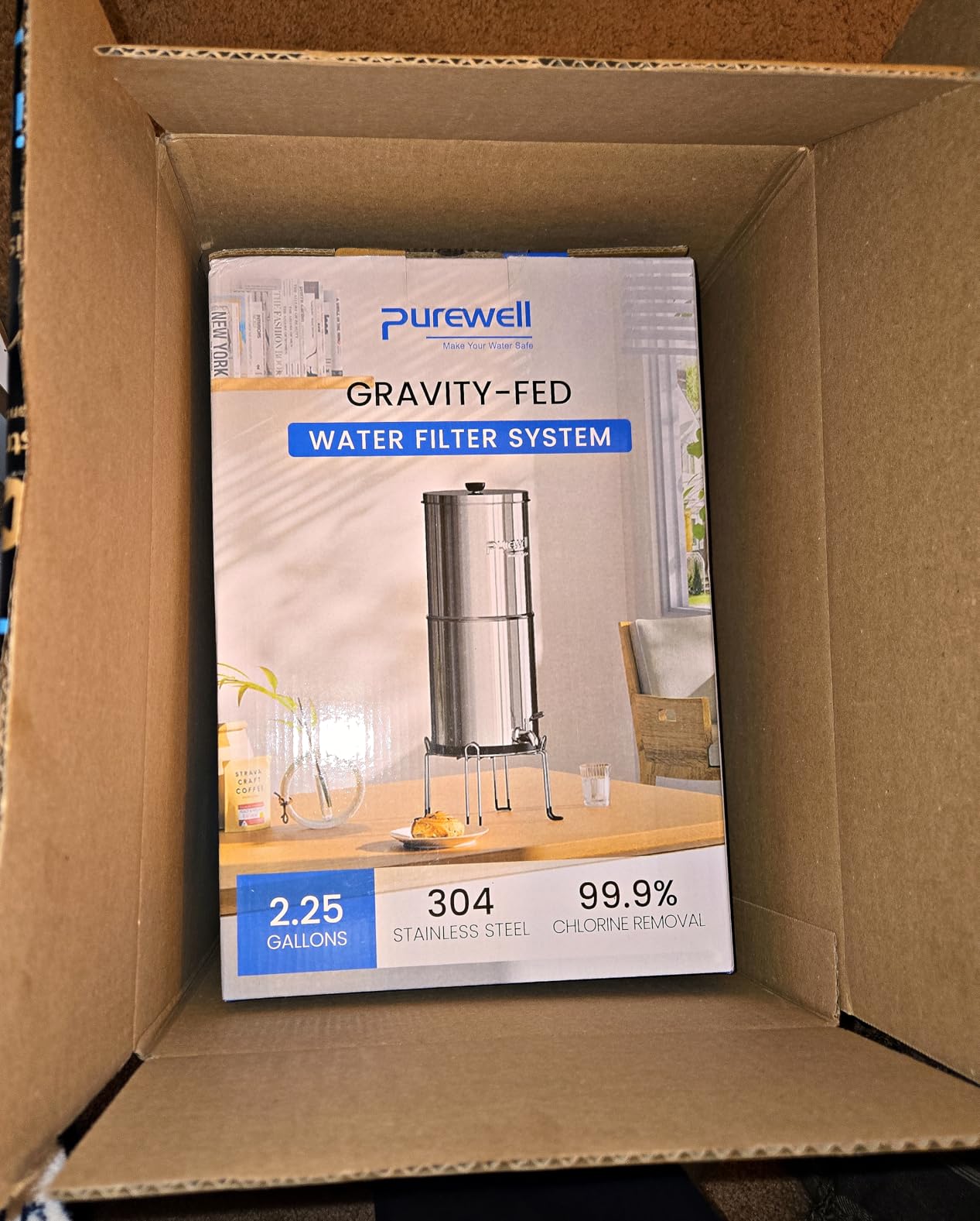 Purewell 7-Stage 0.01μm Ultra-Filtration Alkaline Water Filter System, Reduces Fluoride & Chlorine, pH 8-9, 2.25G customer photo 2