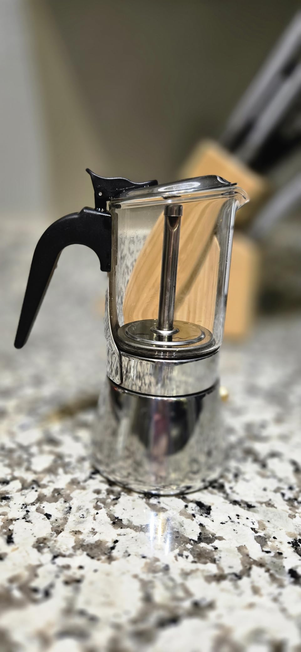 LAOION Stovetop Espresso Maker, 6Cup 240ml Moka Pot, Cuban Coffee Maker | Crystal Glass-top & Stainless Steel Coffee Maker Mocha Pot, Greca De Cafe, Cuban and Italian Coffee Maker for Cafetera Cubana customer photo 1