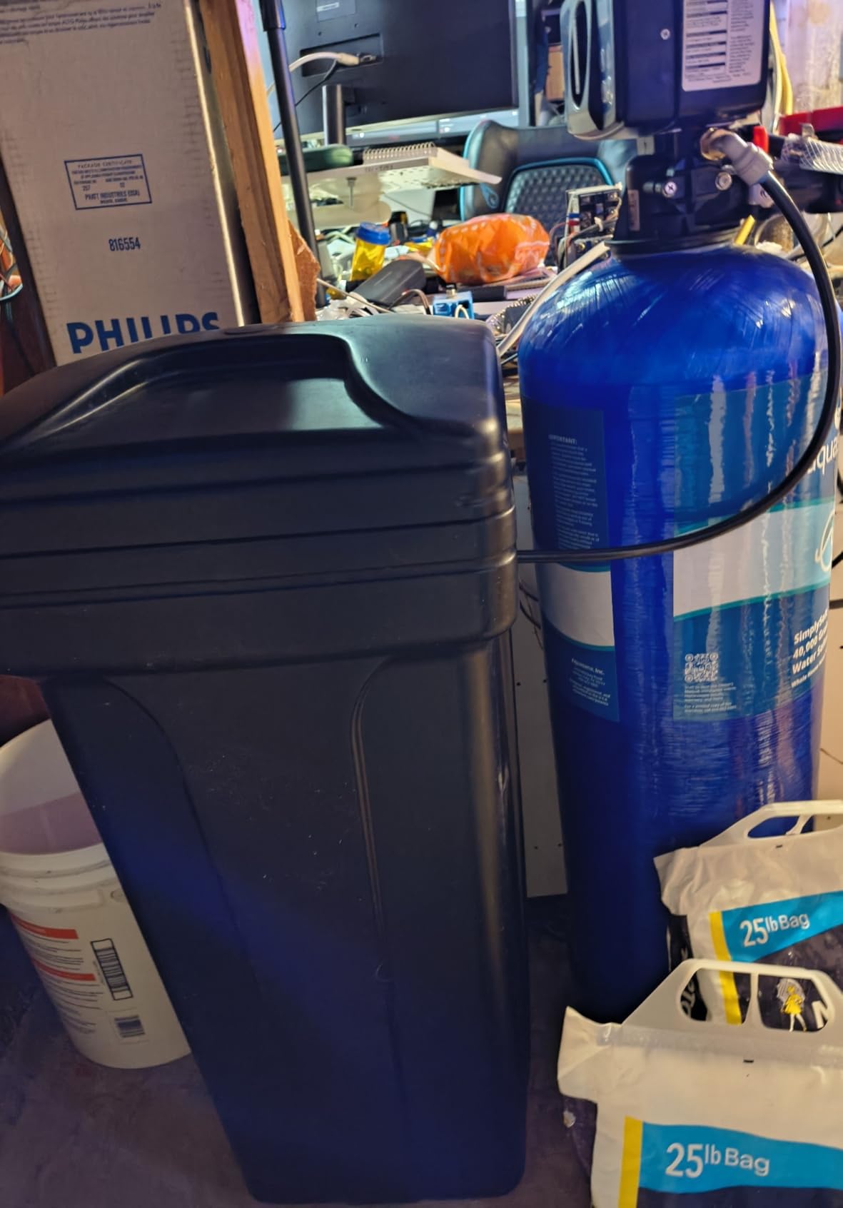 Aquasana SimplySoft 60,000 Grain Water Softener - Whole House Hard Water Reduction - Base Tank and Cabinet System WH-SF60-BASE customer photo 1