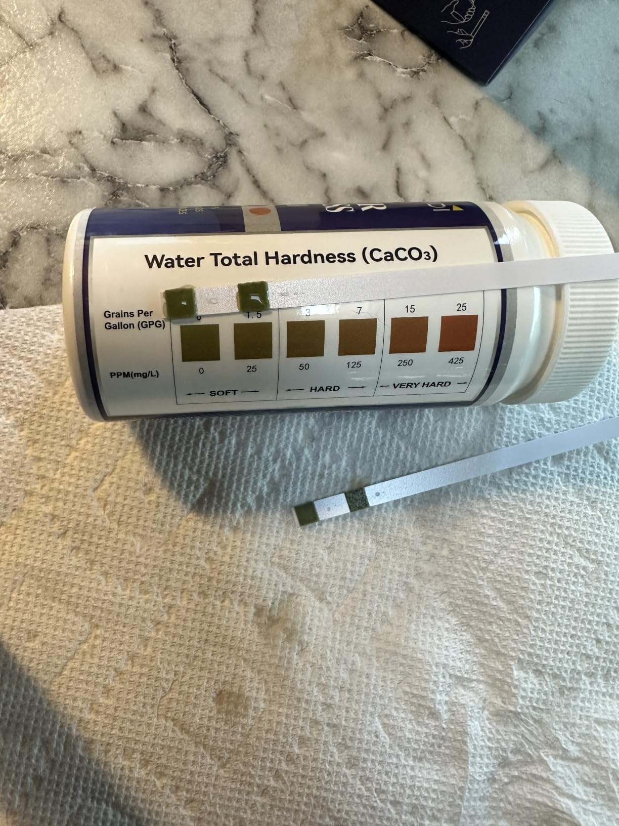 Water Hardness Test Kit,150 Strips-Double Color Pads with Sample Tube | Hard Water Test Kit for Home,Drinking Water Tap Water Well Pool Spa Water Softener Quick Accurate Water Quality Testing Kit customer photo 1