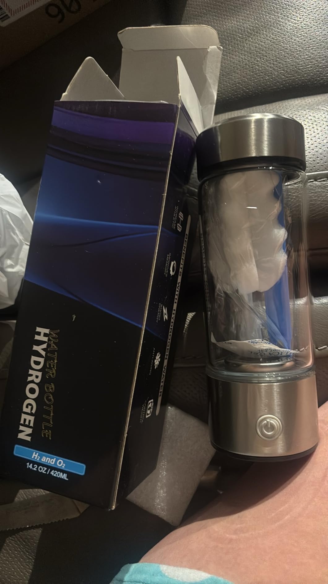 Upgrade Hydrogen Water Bottle, Hydrogen Water Generator with Advanced SPE PEM Technology, 420ml(14OZ) Hydro Water Machine, Portable Water Ionizer for Travel, Office, Fitness & Everyday Hydration customer photo 1
