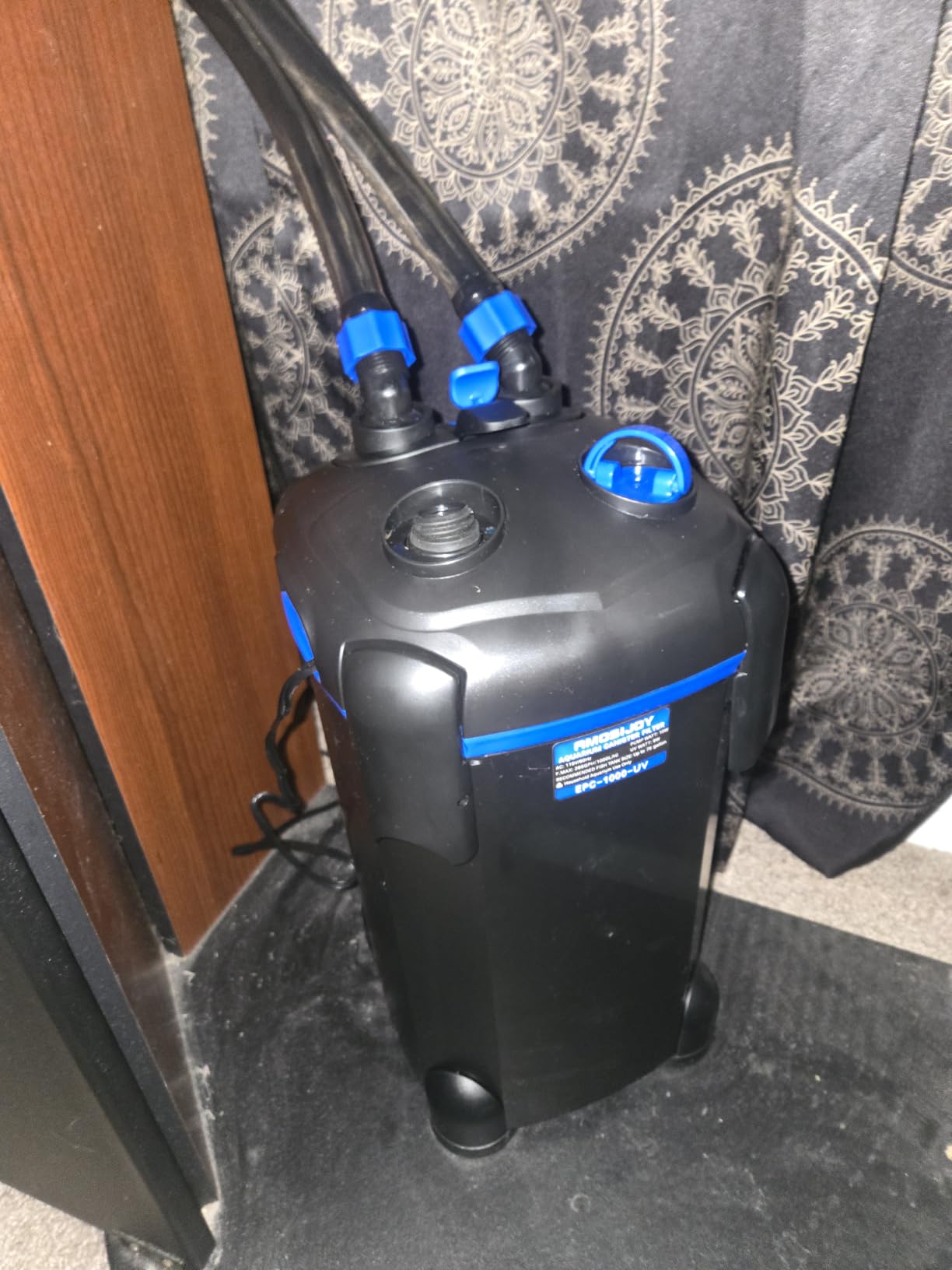 AMOSIJOY Canister Filter, Ultra-Quiet External Aquarium Filter with Free Media for Large Fish Tanks and Aquariums customer photo 2