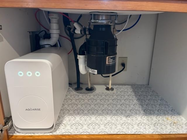 Aquarise CRO800 Tankless Reverse Osmosis Water Filtration System, 800 GPD Fast Flow, Undersink Compact RO System, Single All-in-One Combo Filter with 3-Year Life, 2:1 Pure to Drain, Faucet Supplied customer photo 2