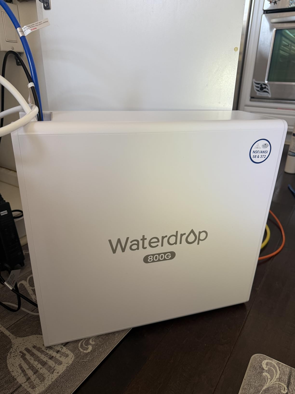 Waterdrop X8-WAN Alkaline Mineral Tankless Reverse Osmosis System, NSF/ANSI 42&58&372 Certified, 800 GPD RO Filter, 10-Stage Filtration Undersink RO System, 2:1 Pure to Drain, LED Faucet, BPA Free customer photo 2