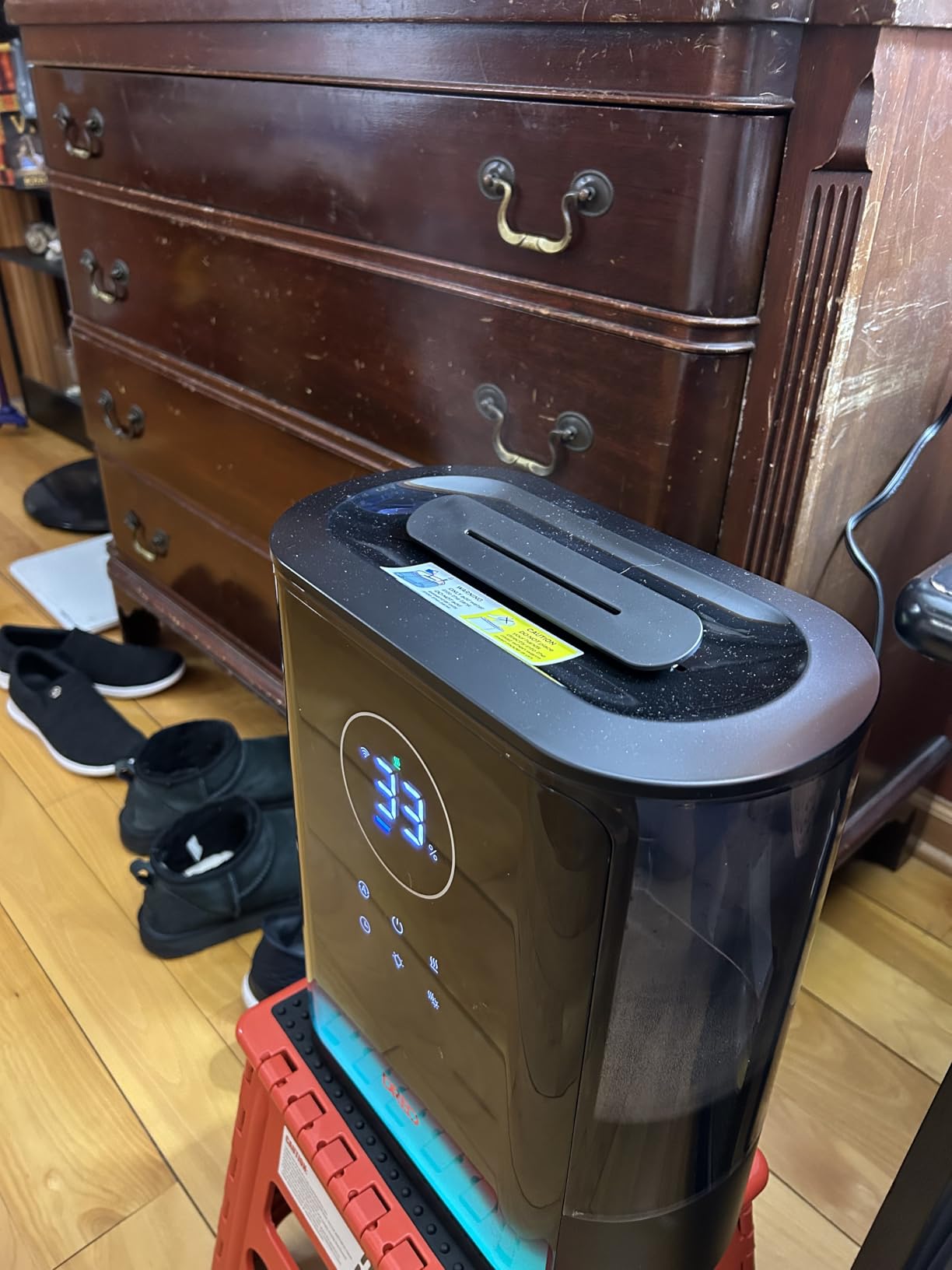DREO 8L Smart Humidifier Large Room 600ft², HM717S, 80H Runtime Supersized Warm and Cool Mist Humidifiers for Bedroom Baby, 28dB Quiet Air Humidifier for Plants Indoor, Home, Whole House, Silver customer photo 2