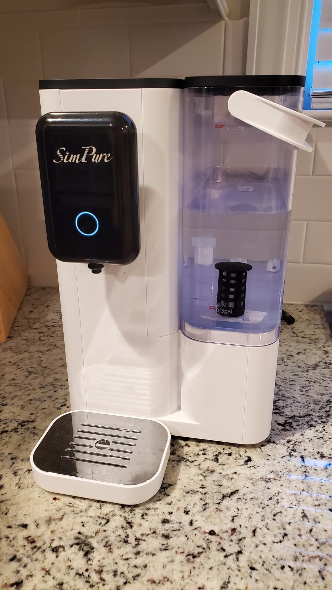 SimPure Y9A UV Countertop Reverse Osmosis Water Filter, Alkaline Remineralization, 6-Stage Purification, 300 GPD customer photo 1
