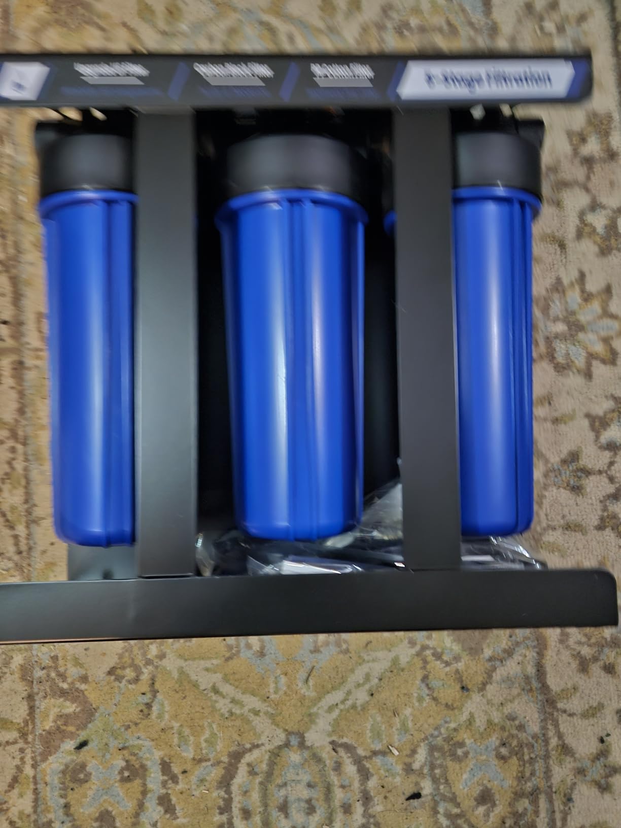 RV Water Filter System,5-Stage Water Filtration for Rvs and Campers, 0.01 Micron Filters Out Sediments, Chlorine, VOCs, Heavy Metals, Odors for Travel Trailers, Boats, 1