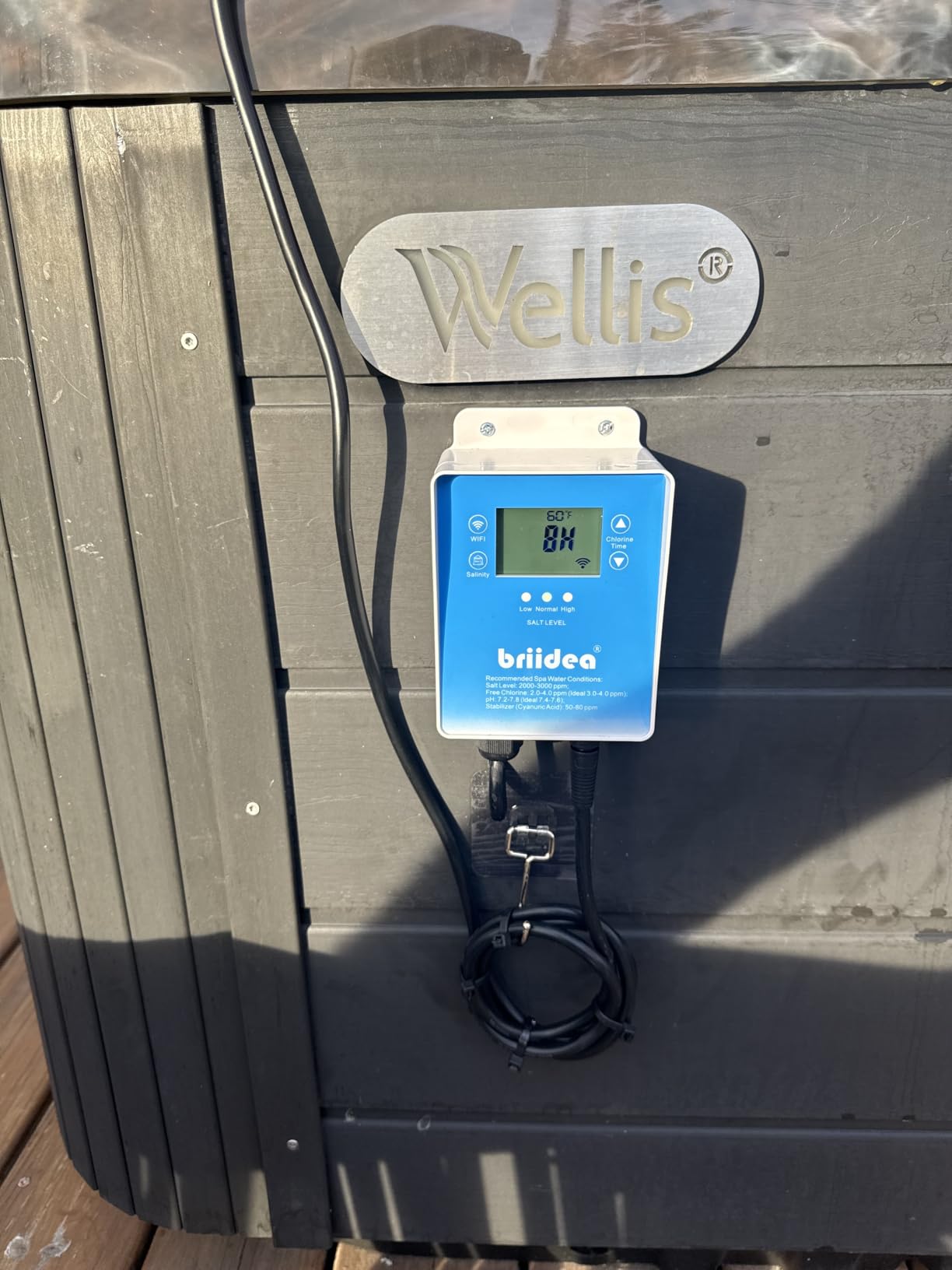 WiFi Salt Chlorine Generator, Briidea Chlorine Generator with USA Titanium Salt Cell, APP Monitoring & Real-Time Salt Alerts, for Swim Spas Up to 2,000 Gallons customer photo 1