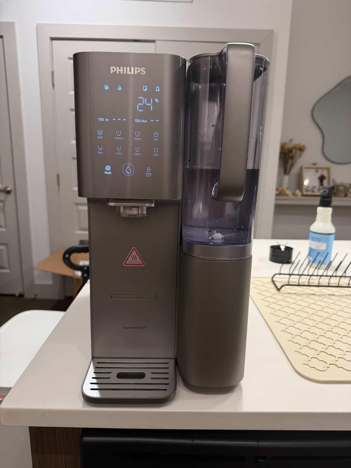 PHILIPS Countertop RO Water Filter, Instant Hot and Cold Dispenser | Instant hot & cold water (40 F to 203 F). NSF-certified 6-stage RO filtration with mineralization. No plumbing customer photo 2