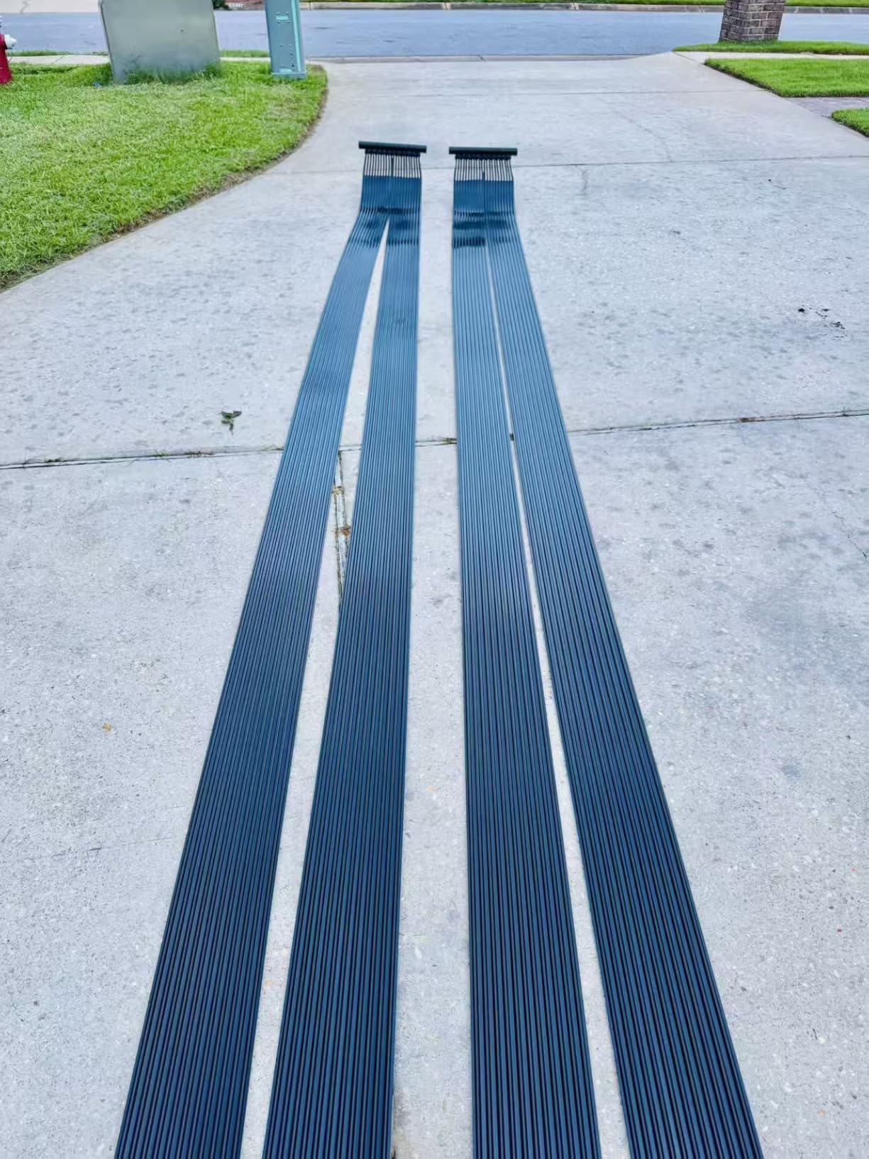 IRONMAX Solar Pool Heater, 2.5 x 20 Feet Above Ground/Inground Solar Panels for Pool Heating, Weatherproof Pool Warmer, Portable Swimming Pool Heaters System for Outdoor Roofs customer photo 1