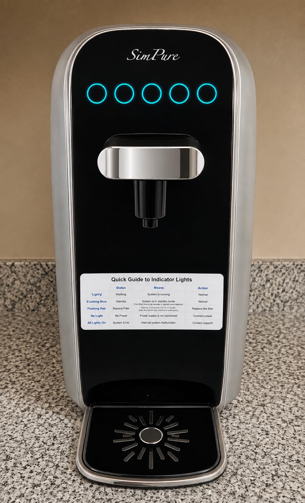 SimPure Y7T-A Countertop Reverse Osmosis Water Filter, 5-Stage Mineral RO, NSF/ANSI 58 Certified, pH+ Balanced Alkaline Taste customer photo 1