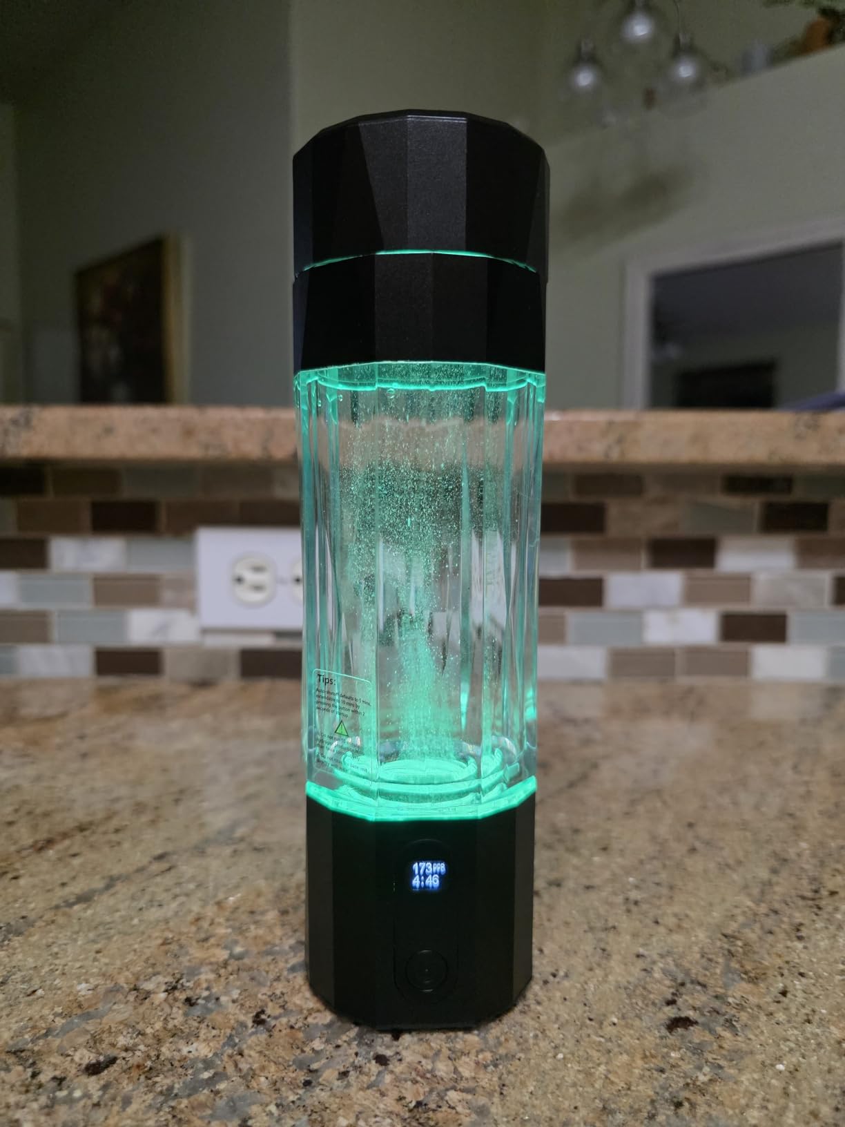 Upgrade Hydrogen Water Bottle - 6400PPB Hydrogen Water Generator, SPE/PEM Certified, 7oz Portable Hydro Water Machine, Perfect for Gym/Travel/Office & Gifts for Friends/Family customer photo 1
