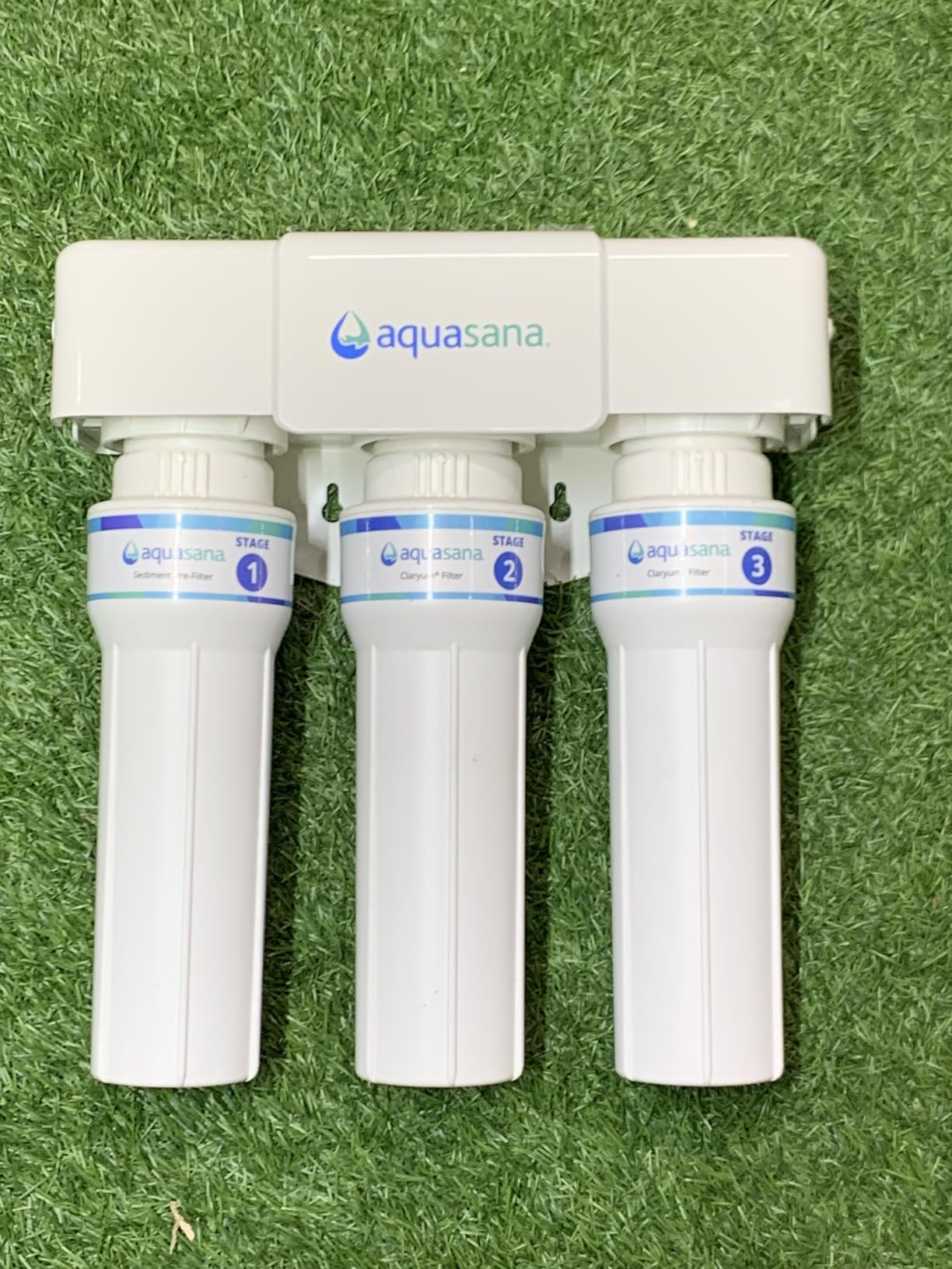 Aquasana Under Sink Water Filter | 3-Stage Max Flow Claryum Filtration | WQA Certified to Reduce PFAS, Lead & Chlorine | Under Counter Drinking Water Filter | Brushed Nickel Faucet | AQ-6300M-BN customer photo 2