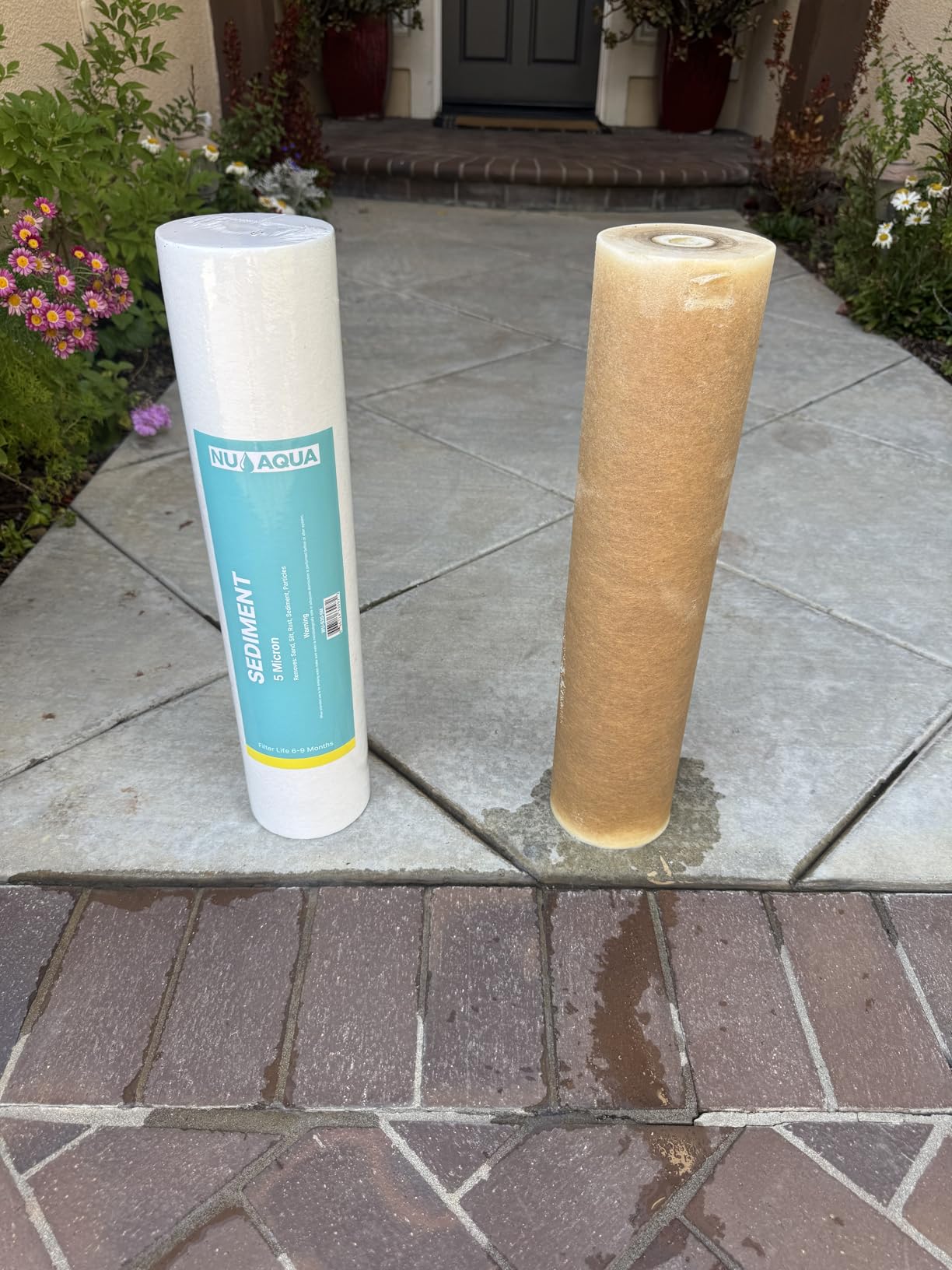 NU Aqua 4 Stage Main Line Salt Free Water Softener Whole House Water Filter System | Reduce Heavy Metals, Chlorine, Odors | Sediment, Water Softner, Heavy Metal KFD GAC, Carbon Block customer photo 2