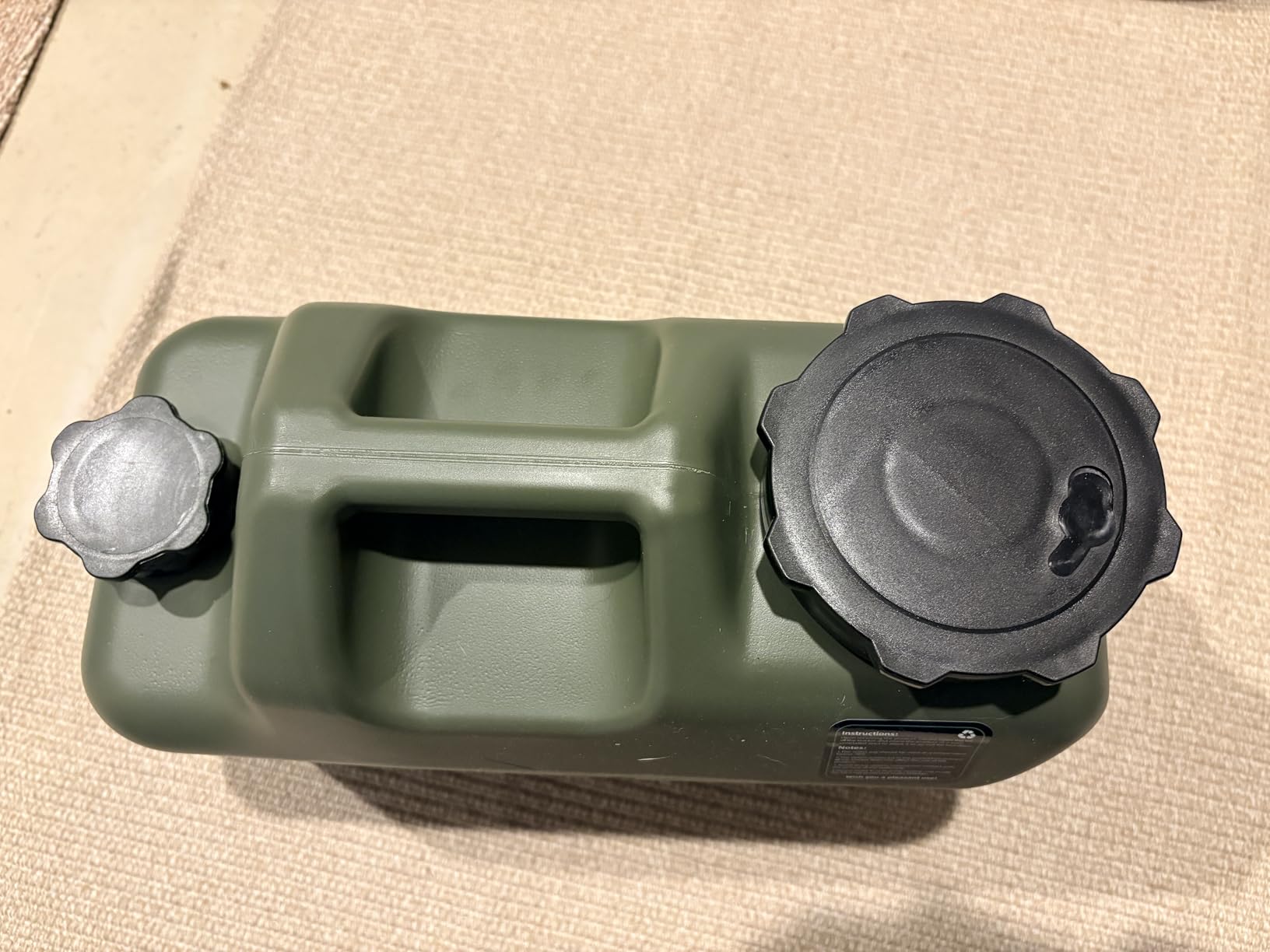 3 Gallon Water Jug, Portable Camping Water Jug Dispenser with Spigot, Leak-Proof Water Storage Containers for Camping, Outdoor, RV, BPA Free Emergency Water Tank, Green customer photo 2