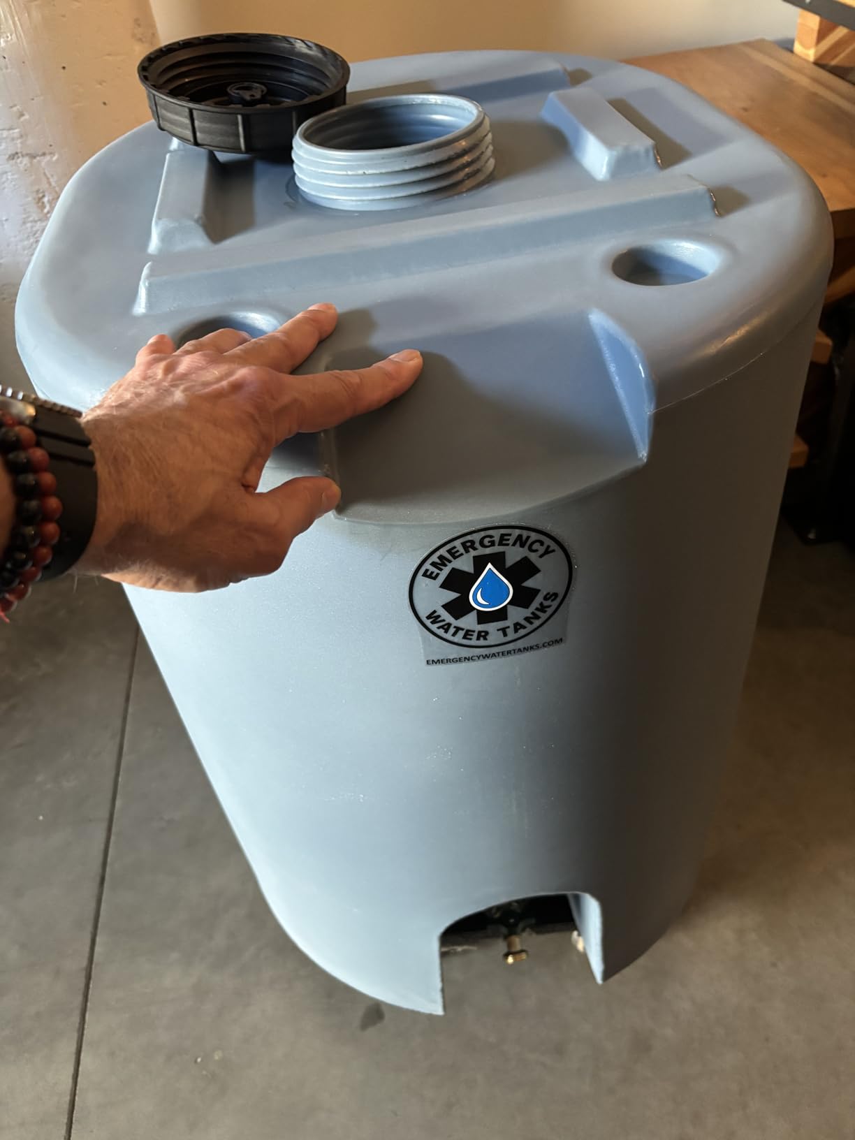 55 Gallon Stackable Emergency Water Storage Tank - Food Grade BPA-Free Water Container for Long-Term Home Preparedness customer photo 1