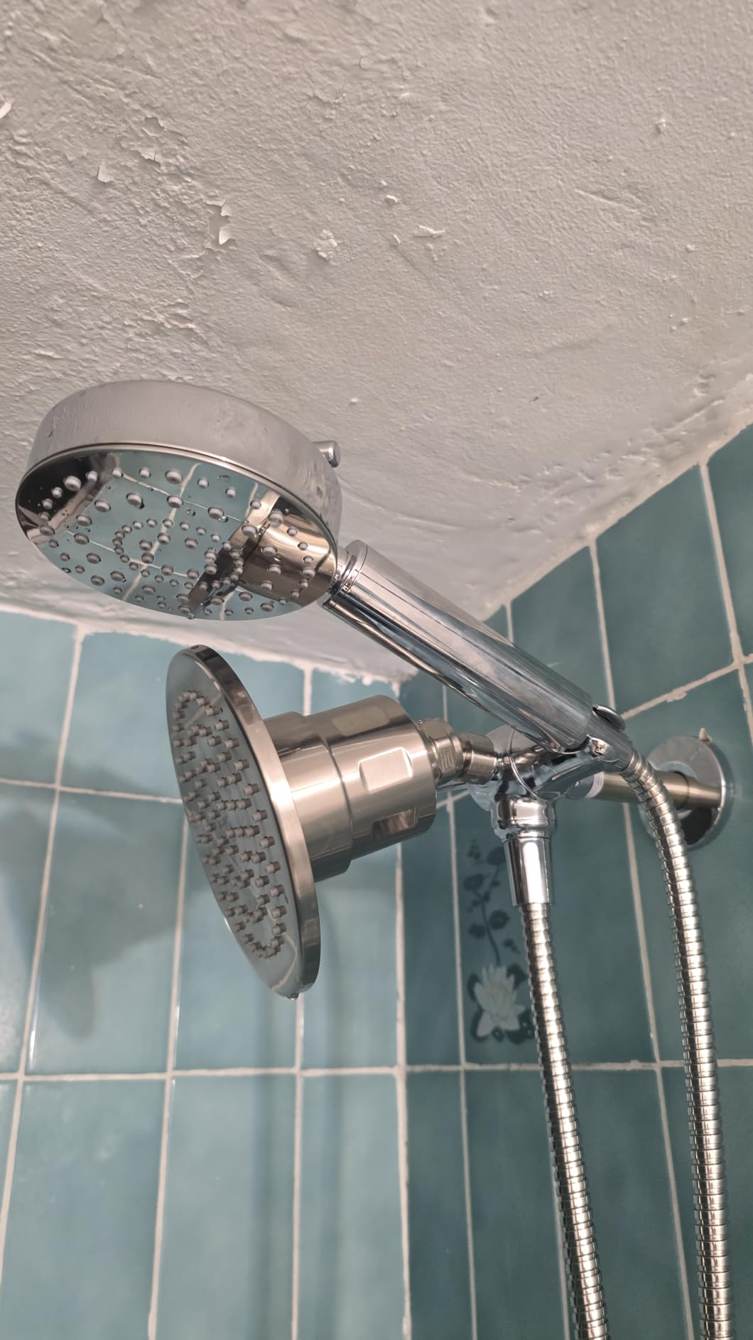 FEELSO Filtered Shower Head with Handheld, 6 Spray High Pressure ALL METAL Shower Head with Filters for Hard Water - Remove Chlorine, Reduce Dry Itchy Skin, Extra-long 72