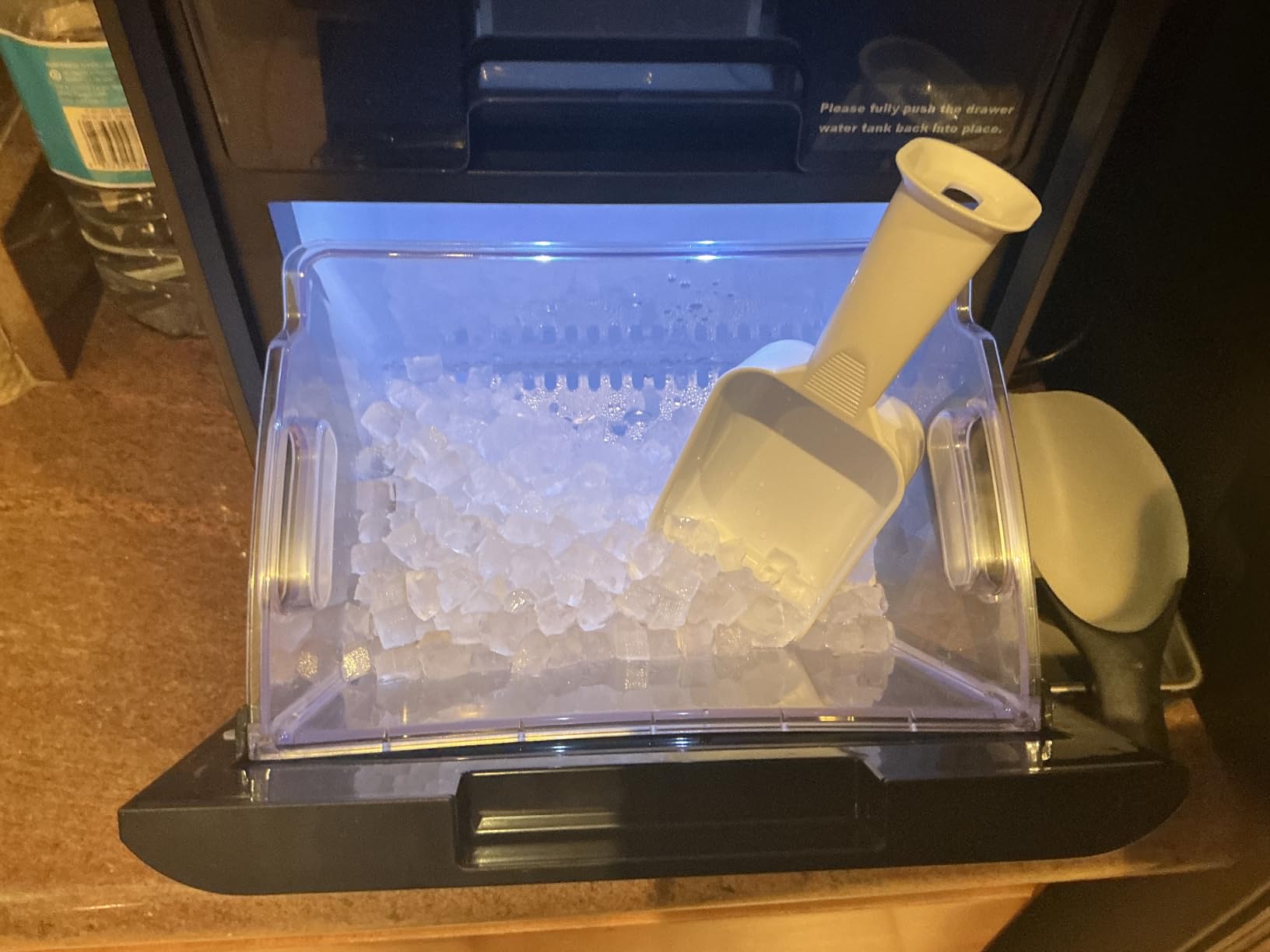 CyberChill Nugget Ice Maker Countertop 44lbs Per Day Pebble Sonic Ice Makers Machine Chewable Pellet Ice with Self-Cleaning Removable Water Tank See Through Window for Home/Kitchen/Office customer photo 1